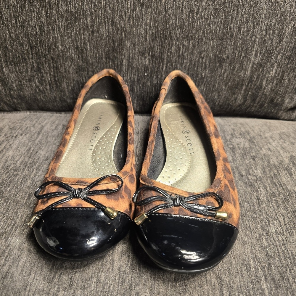 Karen Scott Rylee Animal Print Ballet Flats Size 6.5M‎